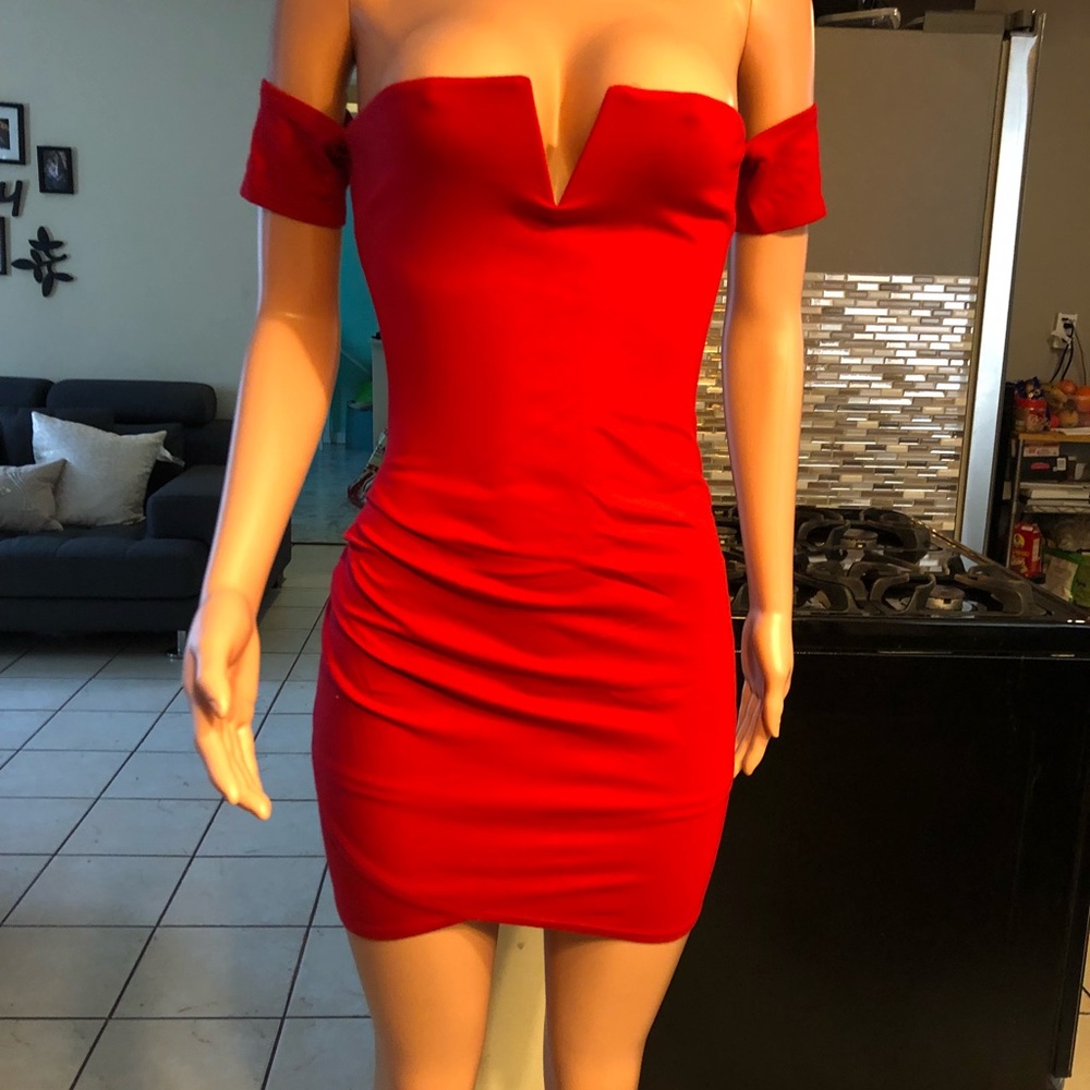 Sexy red dress